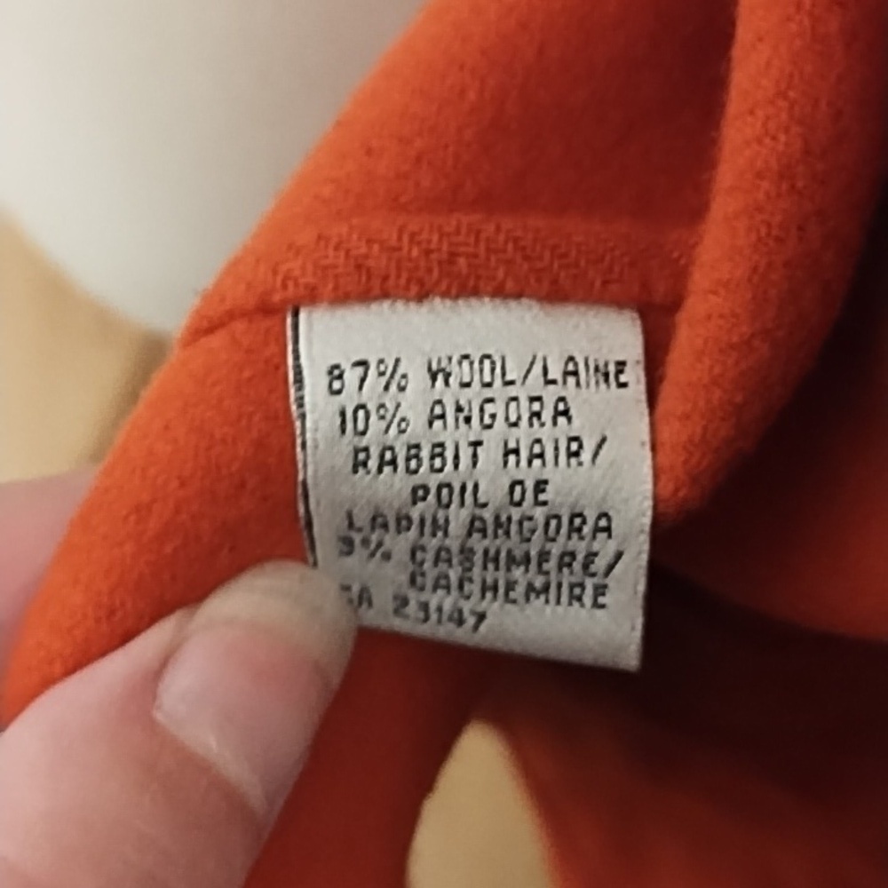 Orange wool blazer - Picture 6 of 7